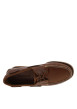 Thumbnail Mocassins en cuir camel à semelle plate avec des surpiqûres sur l’empeigne - Image 4