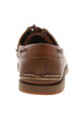 Thumbnail Mocassins en cuir camel à semelle plate avec des surpiqûres sur l’empeigne - Image 6