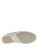 Thumbnail Mocassins bateau bleues en cuir avec un talon plat et à slip-on - Image 5