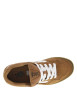 Thumbnail Baskets skate en cuir camel à talon plat avec une fermeture à lacets - Image 4
