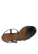 Thumbnail Nu-pieds noirs vernis à semelle compensé bas et à boucle à ardillon - Image 4