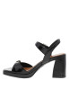 Thumbnail Nu-pieds noirs vernis à semelle décroché haut et à boucle à ardillon - Image 2