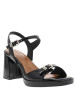 Thumbnail Nu-pieds noirs vernis à semelle décroché haut et à boucle à ardillon - Image 3