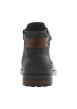 Thumbnail Bottines en cuir grises à talon décroché bas avec des lacets et 2 zips latéraux - Image 6