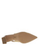 Thumbnail Escarpins sable en cuir avec arrière ouvert et à talon décroché moyen - Image 5