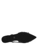 Thumbnail Ballerines noires en cuire avec arrière ouvert et à talon plat - Image 5