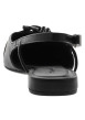 Thumbnail Ballerines noires en cuire avec arrière ouvert et à talon plat - Image 6