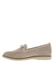 Thumbnail Mocassins en cuir sable avec un talon plat et fermeture à slip-on - Image 2