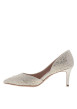 Thumbnail Escarpins or avec des strass dorés et un talon décroché moyen - Image 2