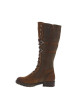 Thumbnail Bottes brandy à talon décroché bas avec un zip et des lacets ronds - Image 2