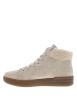 Thumbnail Bottines beiges à talon plat avec des lacets et un zip latéral - Image 2