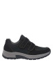 Thumbnail Sneakers en cuir bleu marine à talon plat pourvues de bandes auto-agrippantes