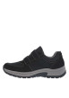 Thumbnail Sneakers en cuir bleu marine à talon plat pourvues de bandes auto-agrippantes - Image 2