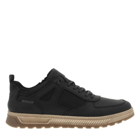 Sneakers noires à talon plat avec un zip et des...