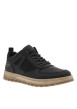 Thumbnail Sneakers noires à talon plat avec un zip et des lacets ronds - Image 3