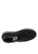 Thumbnail Sneakers en cuir noires avec semelle à talon compensé bas et zip latéral - Image 4