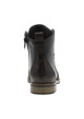 Thumbnail Bottines en cuir noires avec semelle à talon décroché bas et zip latéral - Image 6