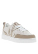 Thumbnail Tennis taupe et beige avec un effet craquelé et semelle plate - Image 3