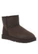 Thumbnail Boots en cuir marron à talon plat avec une doublure en fourrure - Image 3