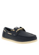 Thumbnail Mocassins bleu marine avec un talon plat et fermeture à slip-on - Image 3