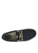 Thumbnail Mocassins bleu marine avec un talon plat et fermeture à slip-on - Image 4