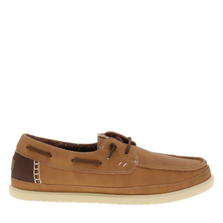 Mocassins marron avec un talon plat et des...