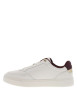Thumbnail Tennis en cuir blanches avec semelle à talon plat et contrefort contrasté - Image 2