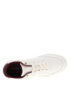 Thumbnail Tennis en cuir blanches avec semelle à talon plat et contrefort contrasté - Image 4