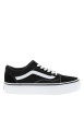 Thumbnail Baskets skate noires avec un talon plat et des lacets blancs
