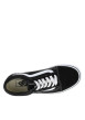 Thumbnail Baskets skate noires avec un talon plat et des lacets blancs - Image 3