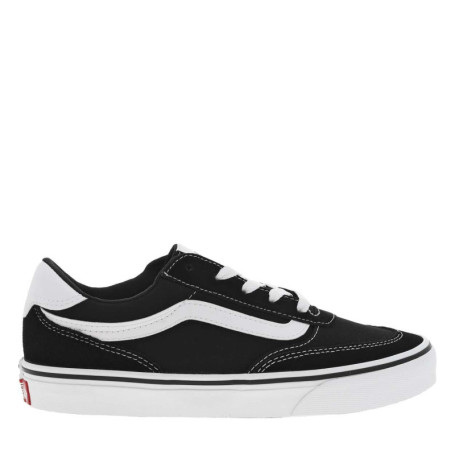 Baskets noires avec des surpiqûres blanches et...