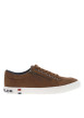 Thumbnail Tennis cognacs à semelle plate et à lacets plats avec un zip sur le côté
