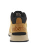 Thumbnail Bottines en cuir nubuck miel à talon plat avec des lacets ronds - Image 12