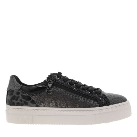 Tennis grises anthracite grainées et fermées...