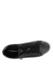 Thumbnail Tennis grises anthracite grainées et fermées par des lacets plats et un zip - Image 4