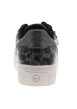 Thumbnail Tennis grises anthracite grainées et fermées par des lacets plats et un zip - Image 6