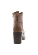 Thumbnail Boots en cuir taupe à talon décroché moyen et une fermeture zippée - Image 6