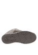 Thumbnail Baskets en cuir taupe avec un talon plat et des lacets blancs - Image 5