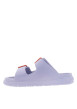 Thumbnail Mules violettes à semelle plate avec une fermeture à boucle à ardillon - Image 2