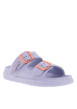 Thumbnail Mules violettes à semelle plate avec une fermeture à boucle à ardillon - Image 3