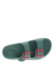 Thumbnail Mules vertes à semelle plate et à fermeture à boucles à ardillons - Image 4