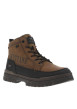 Thumbnail Bottines cognac à talon plat avec un logo imprimé sur le côté - Image 3