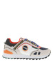 Thumbnail Baskets running blanches en cuir avec un talon plat et des lacets