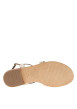 Thumbnail Sandales en cuir or roses avec des sangles croisées et à talon décroché bas - Image 5