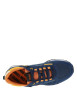 Thumbnail Baskets running bleues en cuir avec un talon plat et des lacets - Image 4