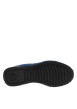 Thumbnail Baskets running bleues en cuir avec un talon plat et des lacets - Image 5