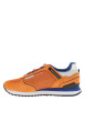 Thumbnail Baskets running orange en cuir avec un talon plat et des lacets - Image 2