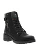 Thumbnail Bottines noires à talon décroché moyen avec une doublure en maille sherpa - Image 3