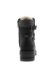 Thumbnail Bottines noires à talon décroché moyen avec une doublure en maille sherpa - Image 6