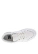 Thumbnail Baskets skate blanc à semelle à talon plateau avec des lacets plats - Image 4